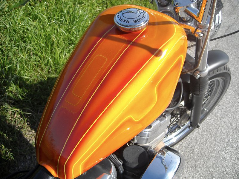 Harley Davidson Sportster 883 Aerografata in stile Lowrider