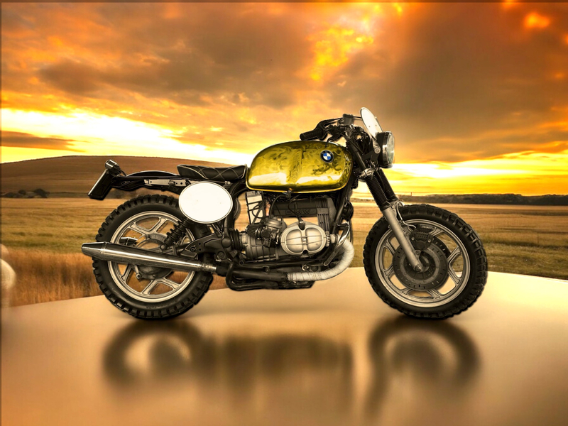 BMW R80 Scrambler Brushed Gold